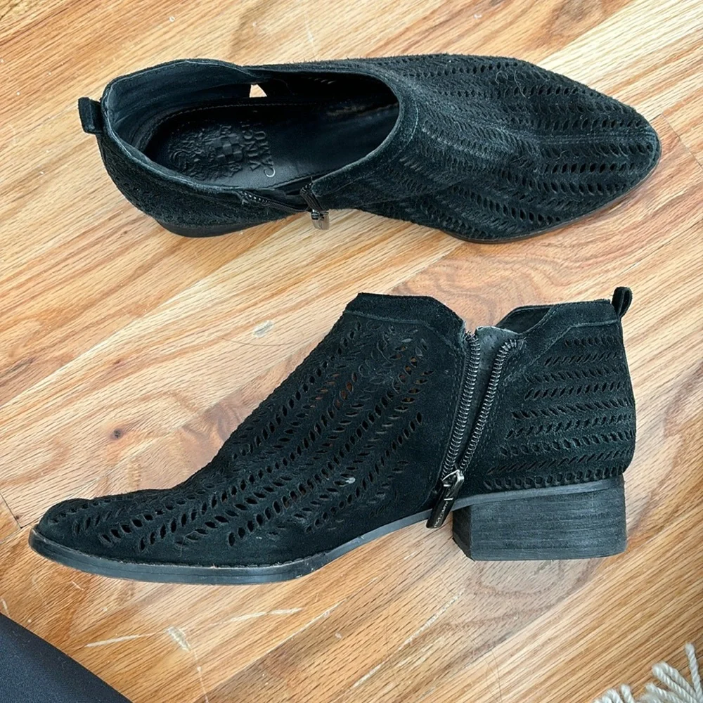 Vince Camuto Black Booties - Picture 1 of 8